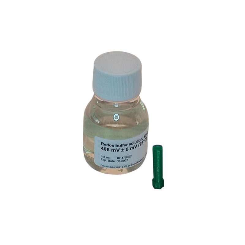 Solução de Calibração RedOX 468mV para Sondas - 50 ml - Tampa para Calibração