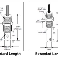 CS675 - Sensor de conductividad, partes en contacto de acero inoxidable, para altas temperaturas y presiones