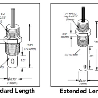 CS675 - Sensor de conductividad, partes en contacto de acero inoxidable, para altas temperaturas y presiones
