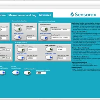 Software de interface do usuário Sensorex Smart Sensor